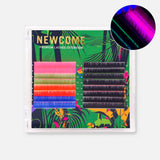 Neon Toucan Ombre Lashes Mixed Color 0.07MM