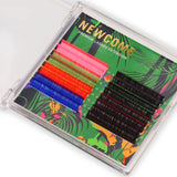 Neon Toucan Ombre Lashes Mixed Color 0.07MM newcomelashes