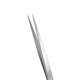 Straight Silver Tweezers newcomelashes
