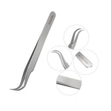 Satin Silver Volume Tweezers newcomelashes